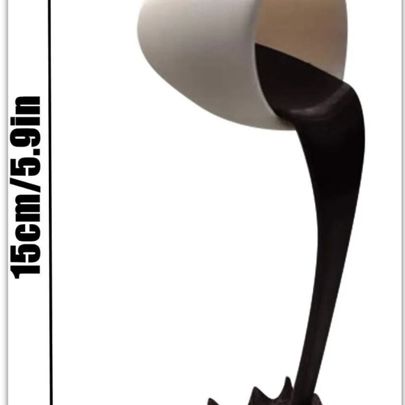 Floating Coffee Cup Mug Spilled Milk for Tiered Tray - New in Box! - Picture 7 of 7